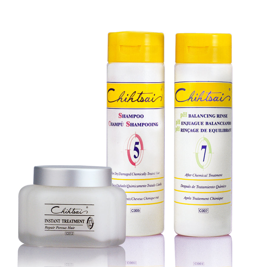 No. 5 Shampoo+NO.7 pH BALANCING RINSE+No.12 Instant Treatment