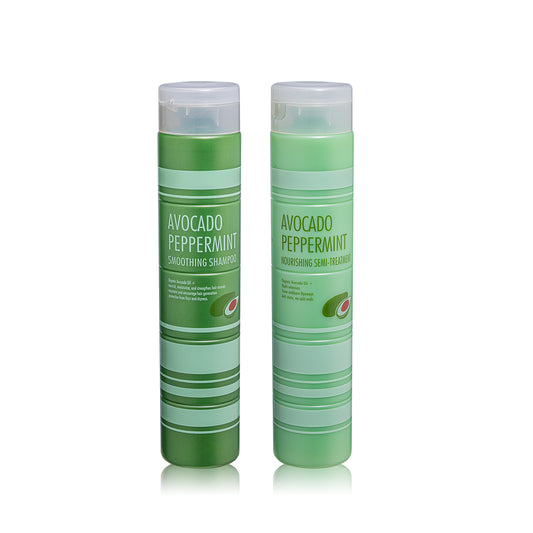 Avoccado Peppermint Smoothing Shampoo+Nourishing Semi-Treatment