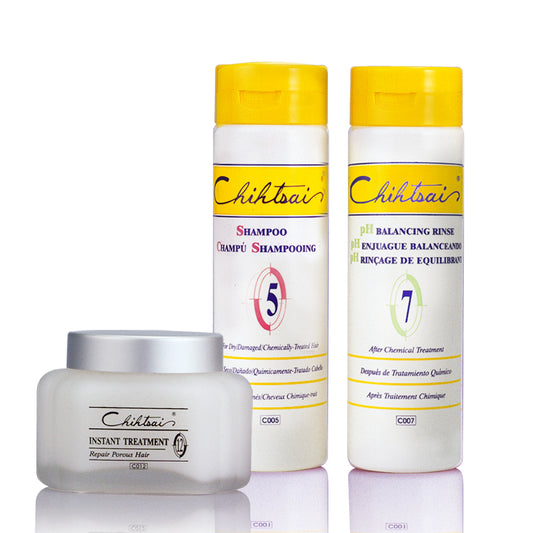 No. 5 Shampoo+NO.7 pH BALANCING RINSE+No.12 Instant Treatment
