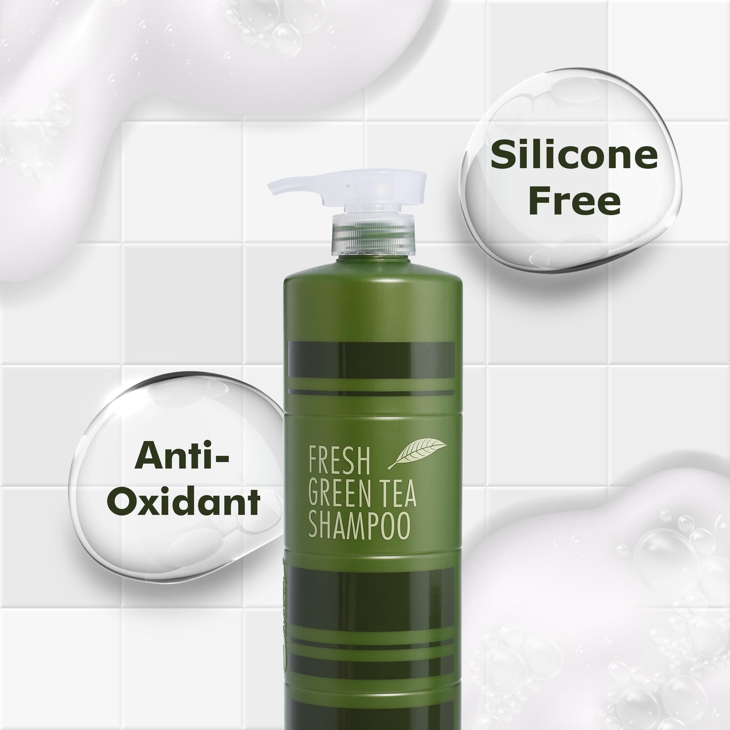 Fresh green tea shampoo
