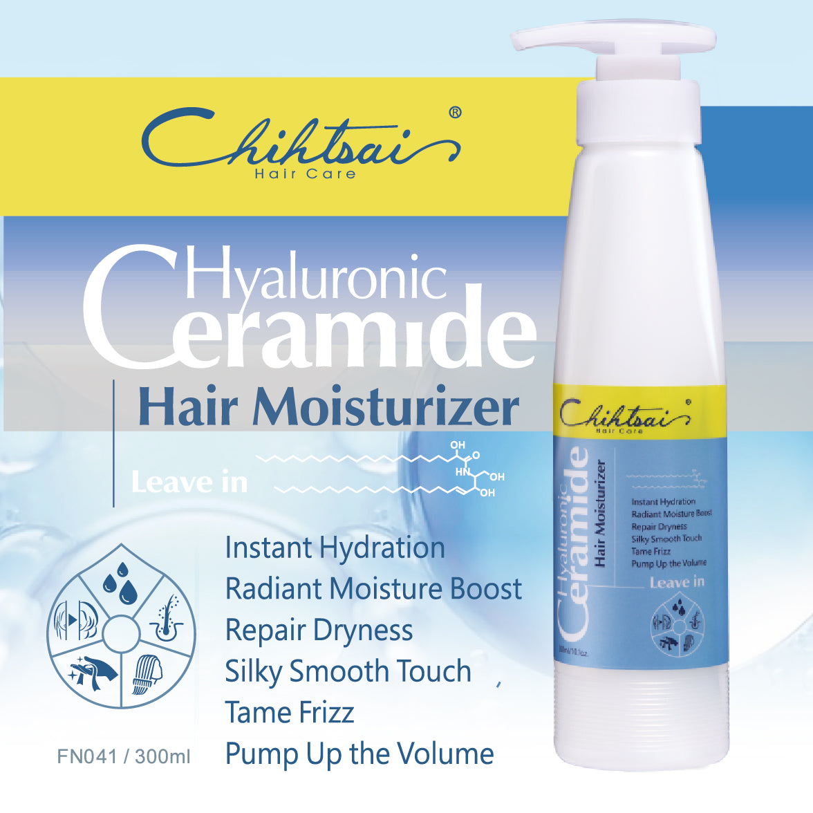 Hidratante capilar con ceramida hialurónica