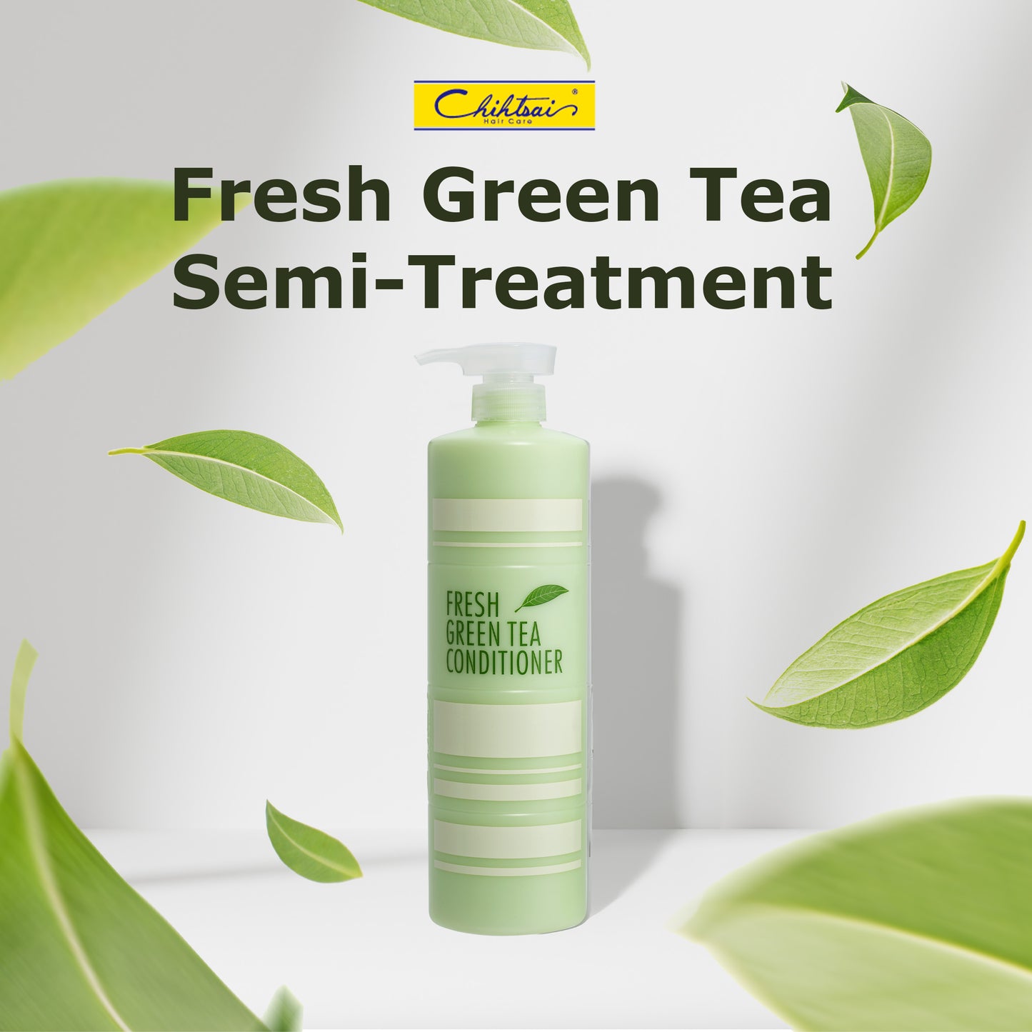Fresh green tea semi-treatment