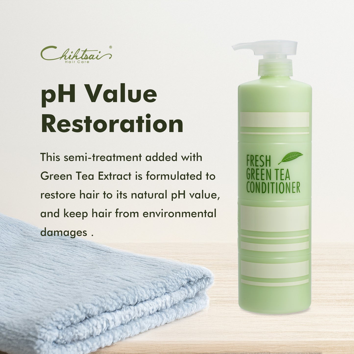 Fresh green tea semi-treatment