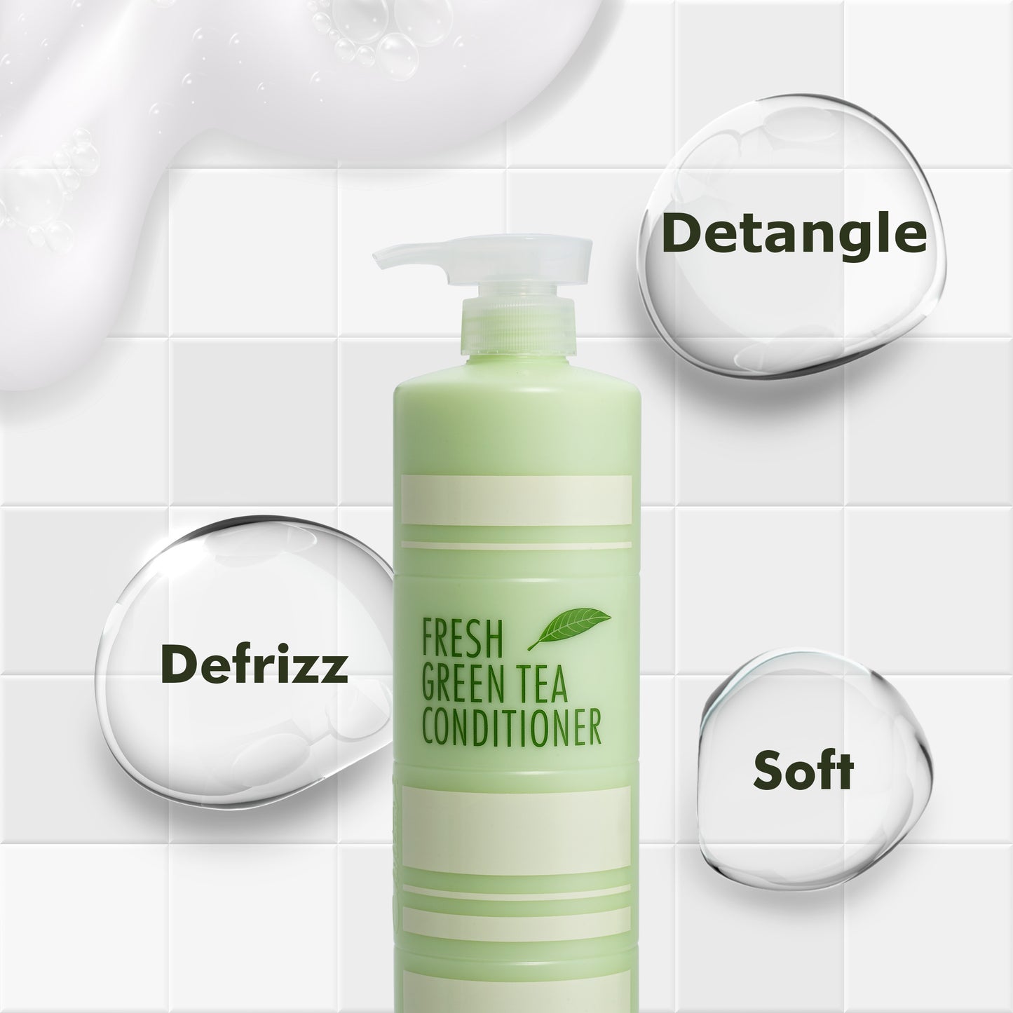 Fresh green tea semi-treatment