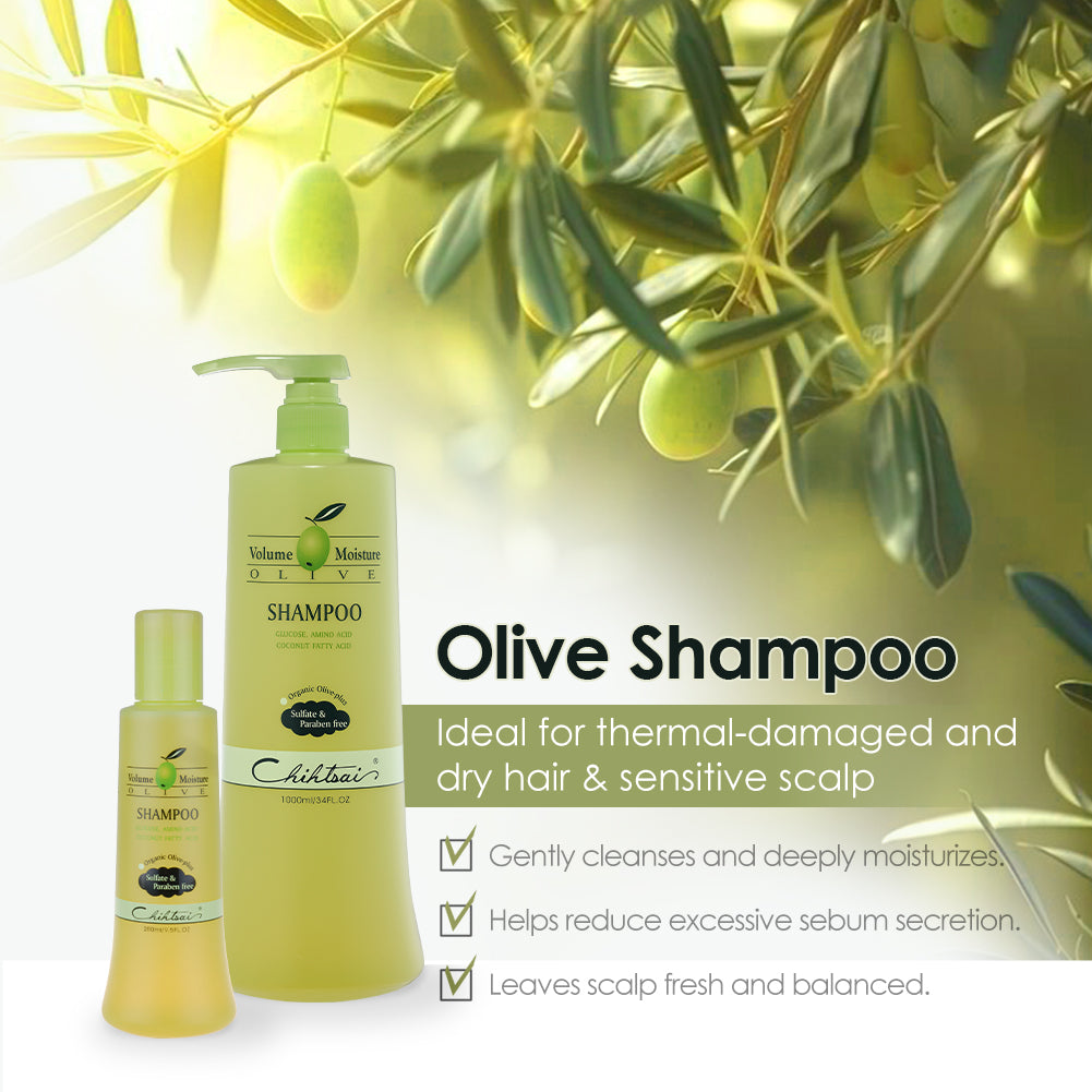 Champú de oliva (sin sulfatos, parabenos ni cloruro de sodio)