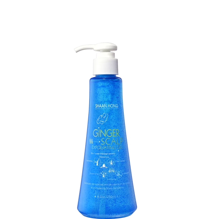 Gel exfoliante de jengibre para el cuero cabelludo 